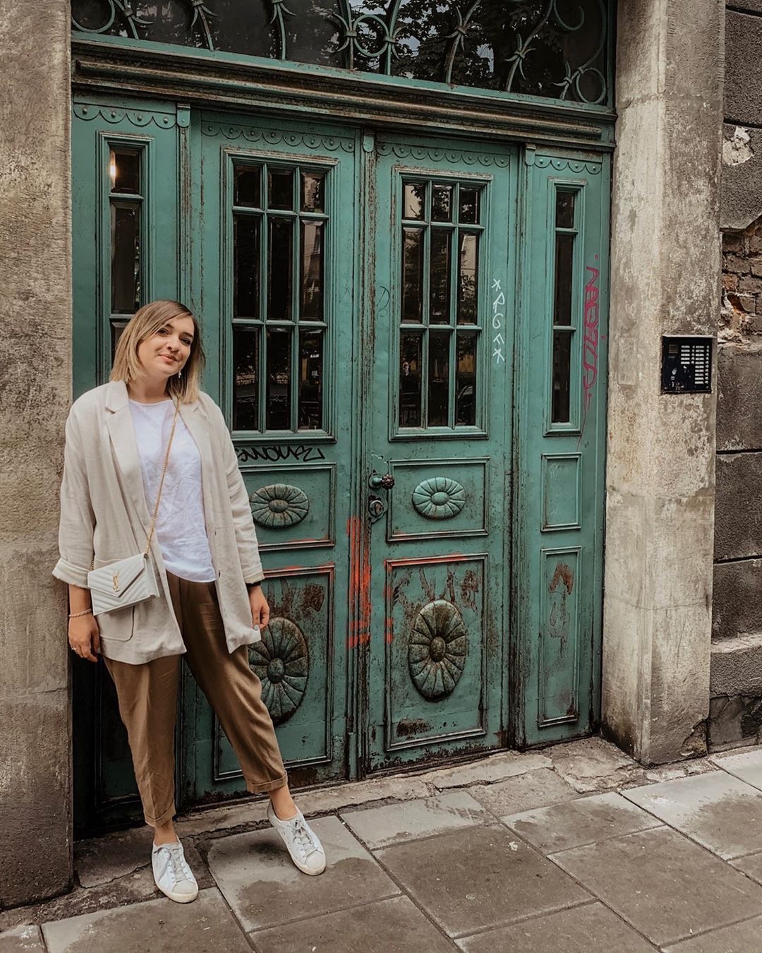 Saint laurent Ysl woc19小号信封包 393953白色金扣