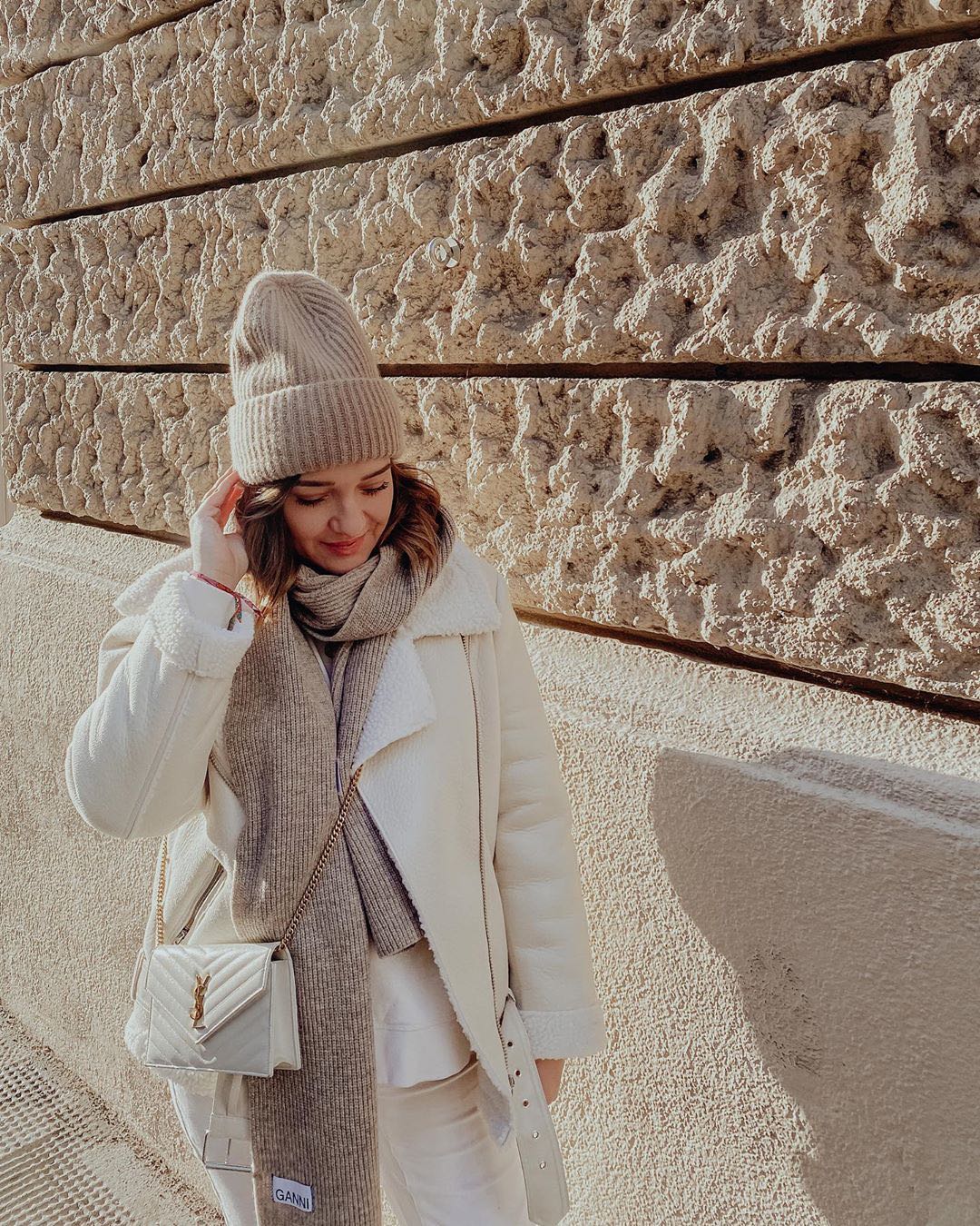 Saint laurent Ysl woc19小号信封包 393953白色金扣