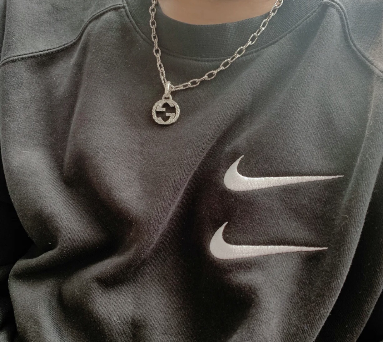 NO:102053,Valentine's Day Gift Recommendation Couple Model P Small P Large Our texture details are really beautiful Interlocking Double G Necklace 2 models, Gucci Necklace, gucci, necklace19860909情人节礼物推荐 情侣款 P小p大 我们的纹理细节真的好漂亮 Interlocking 双G项链2款,古驰项链,gucci,necklace,Jewelry