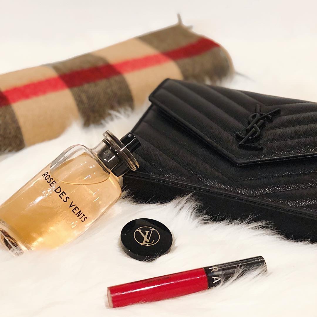 Saint laurent Ysl woc19小号信封包 393953黑色黑扣