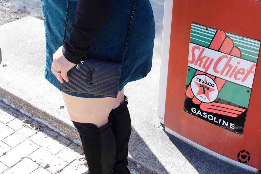 Saint laurent Ysl woc19小号信封包 393953黑色黑扣