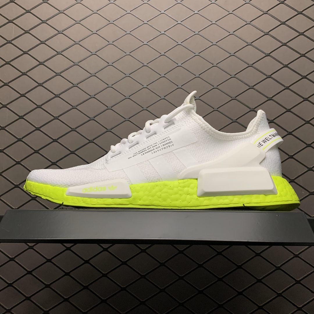 190 Adidas 阿迪达斯 NMD Boost 爆米花超弹中底 FX3903 针织网面休闲跑步鞋