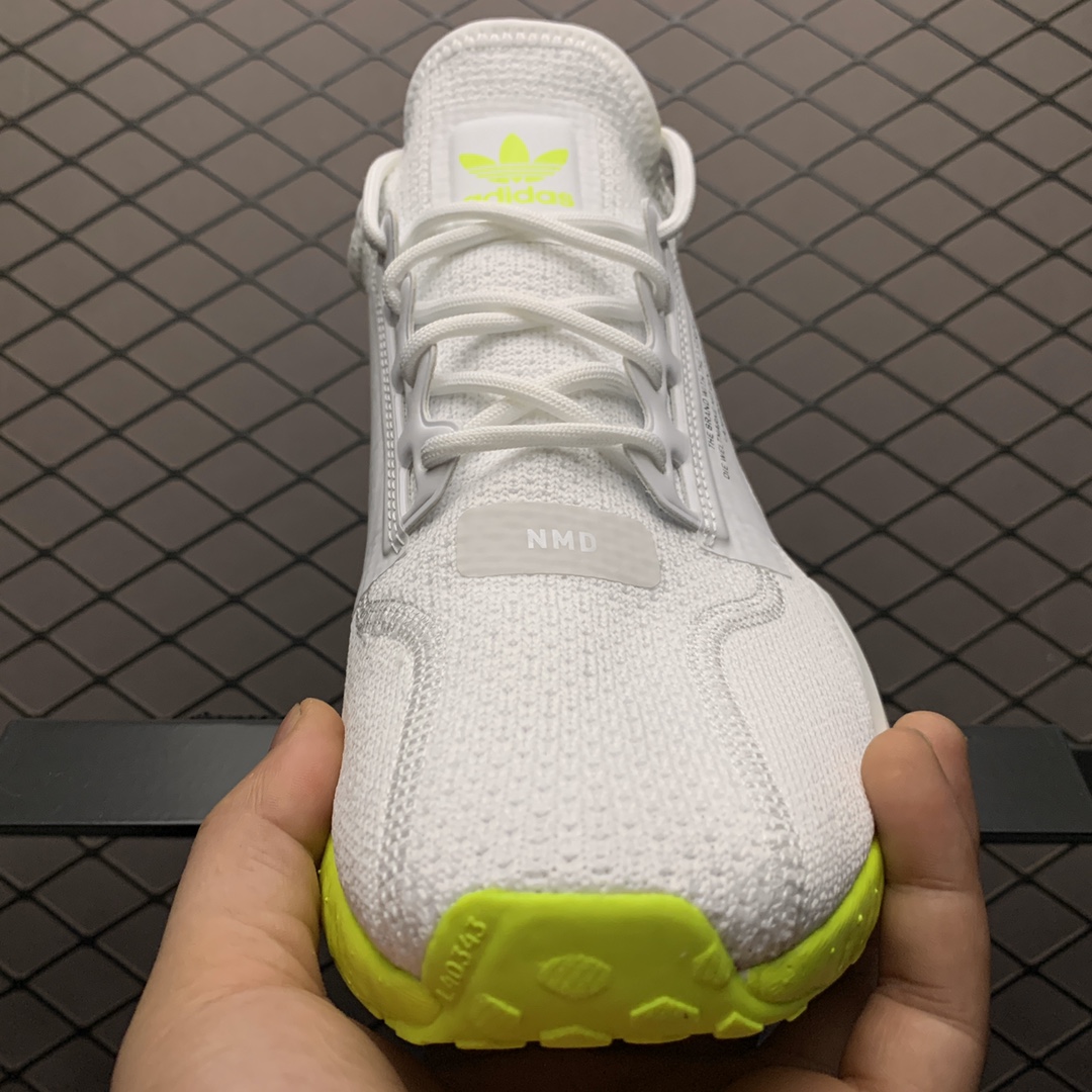 190 Adidas 阿迪达斯 NMD Boost 爆米花超弹中底 FX3903 针织网面休闲跑步鞋