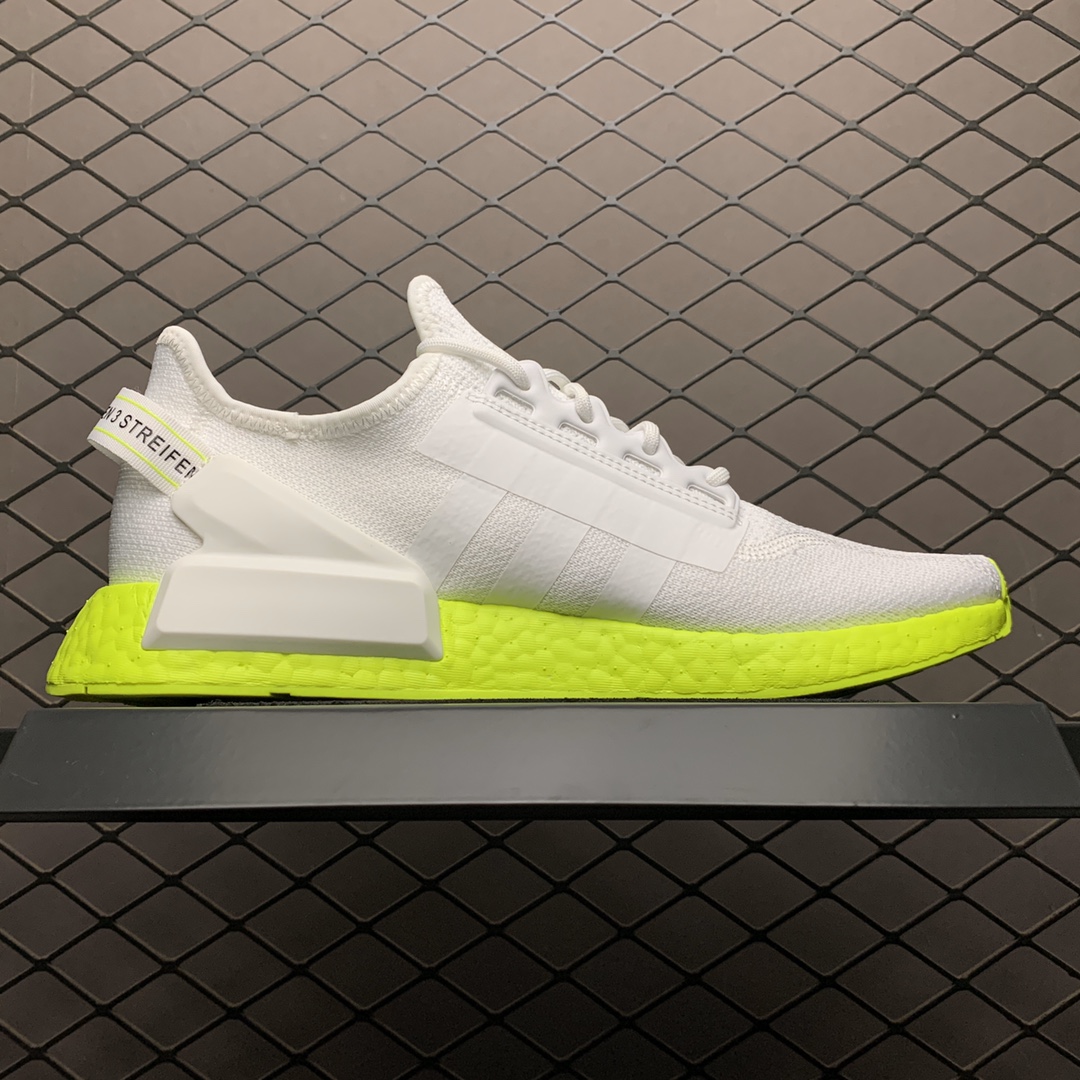190 Adidas 阿迪达斯 NMD Boost 爆米花超弹中底 FX3903 针织网面休闲跑步鞋