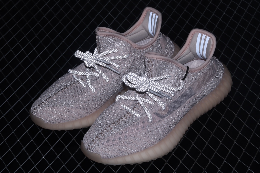 特价AdidasYeezy350BoostV2“Synth”FV5666阿迪达斯椰子350二代全新银粉镂