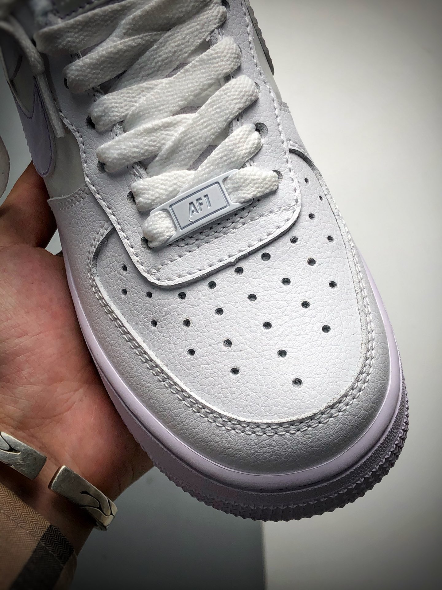 210 新品首发 耐克 Nike Air Force 1 Low 淡葡萄紫 空军一号低帮百搭休闲运动板鞋 货号CU3449-100