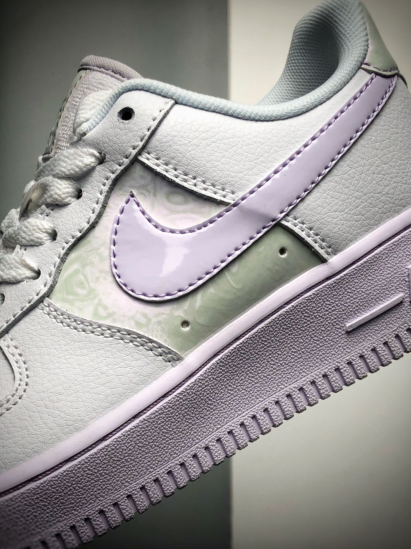 210 新品首发 耐克 Nike Air Force 1 Low 淡葡萄紫 空军一号低帮百搭休闲运动板鞋 货号CU3449-100