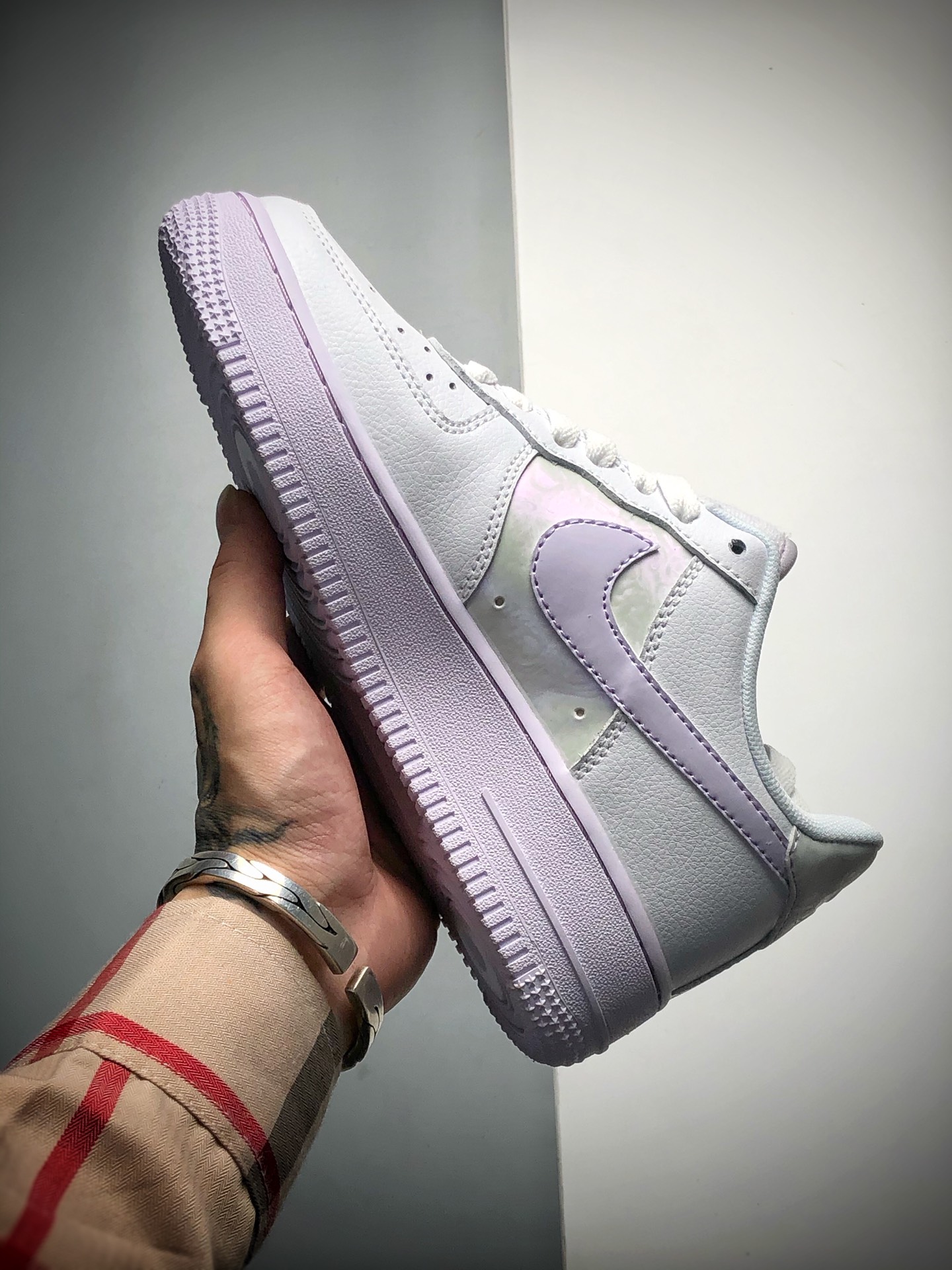 210 新品首发 耐克 Nike Air Force 1 Low 淡葡萄紫 空军一号低帮百搭休闲运动板鞋 货号CU3449-100