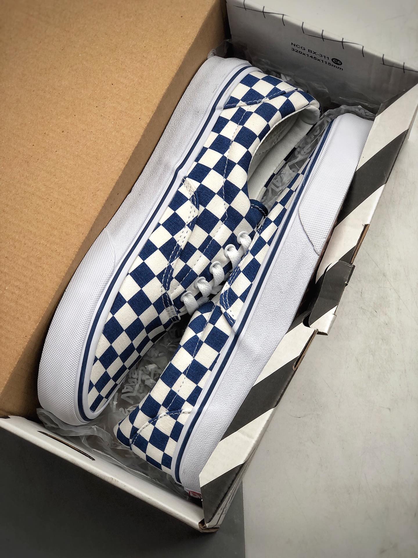 150 VANS VAULT OG ERA 高端支线蓝色棋盘格高街休闲板鞋