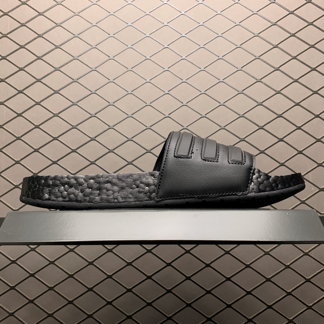 120 Adidas  Adilette Adilette Boost 爆米花中底 夏季休闲潮流拖鞋 EH2256 沙滩凉鞋