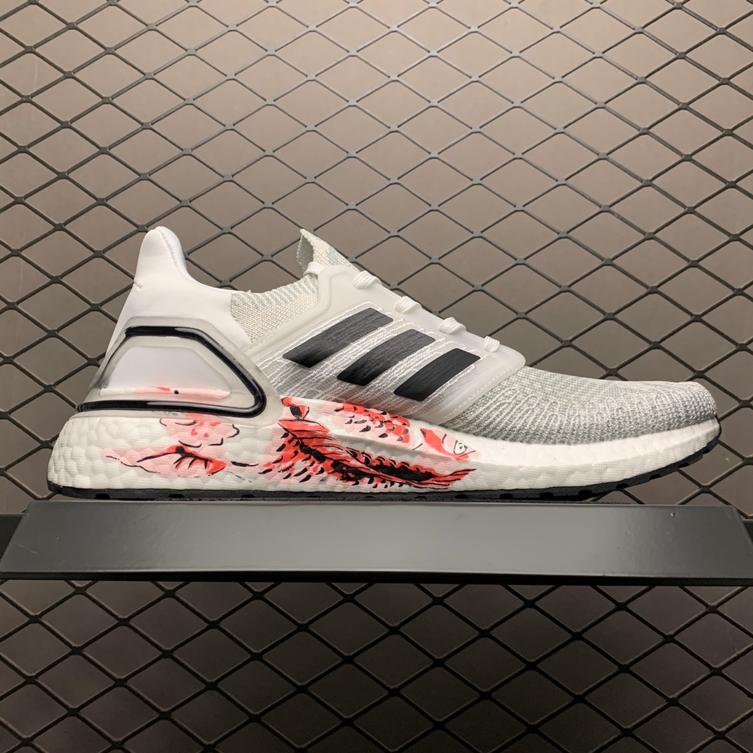 230 Adidas 阿迪达斯 Ultra Boost 20 超弹力爆米花中底休闲跑步鞋 FW4314