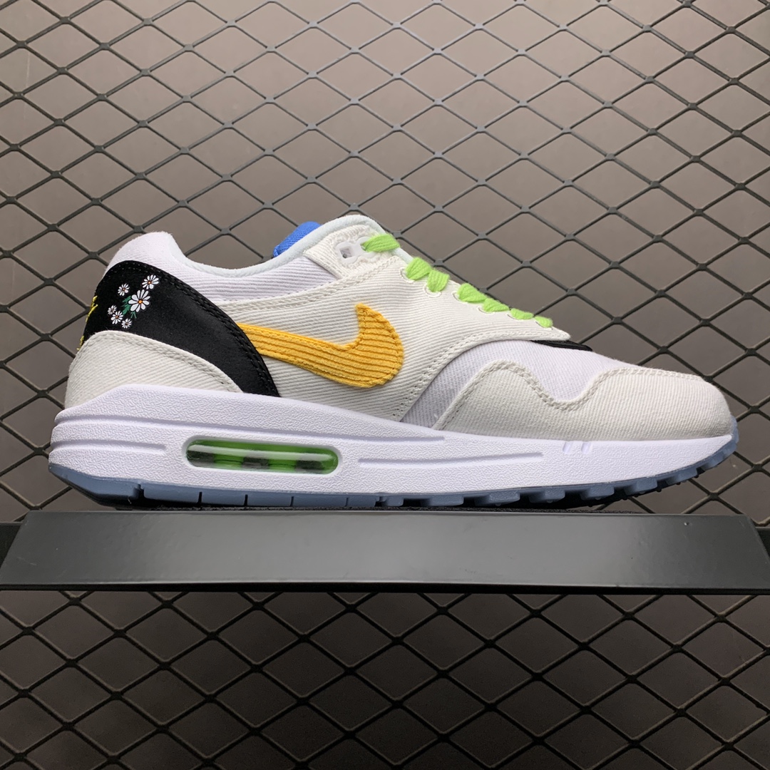 250 Nike Air Max 1 Daisy Pack 权志龙小雏菊 半掌气垫复古跑鞋 CW6031-100