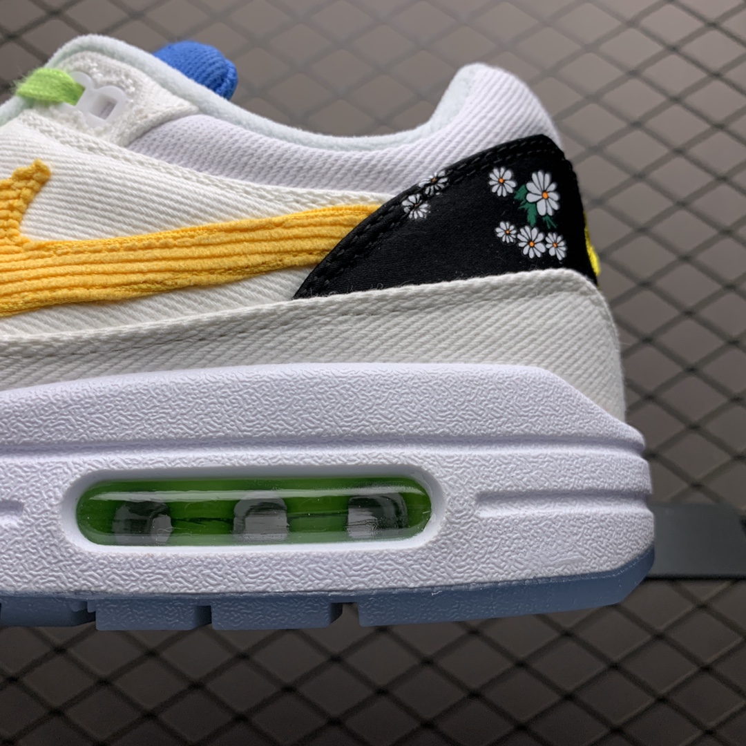 250 Nike Air Max 1 Daisy Pack 权志龙小雏菊 半掌气垫复古跑鞋 CW6031-100