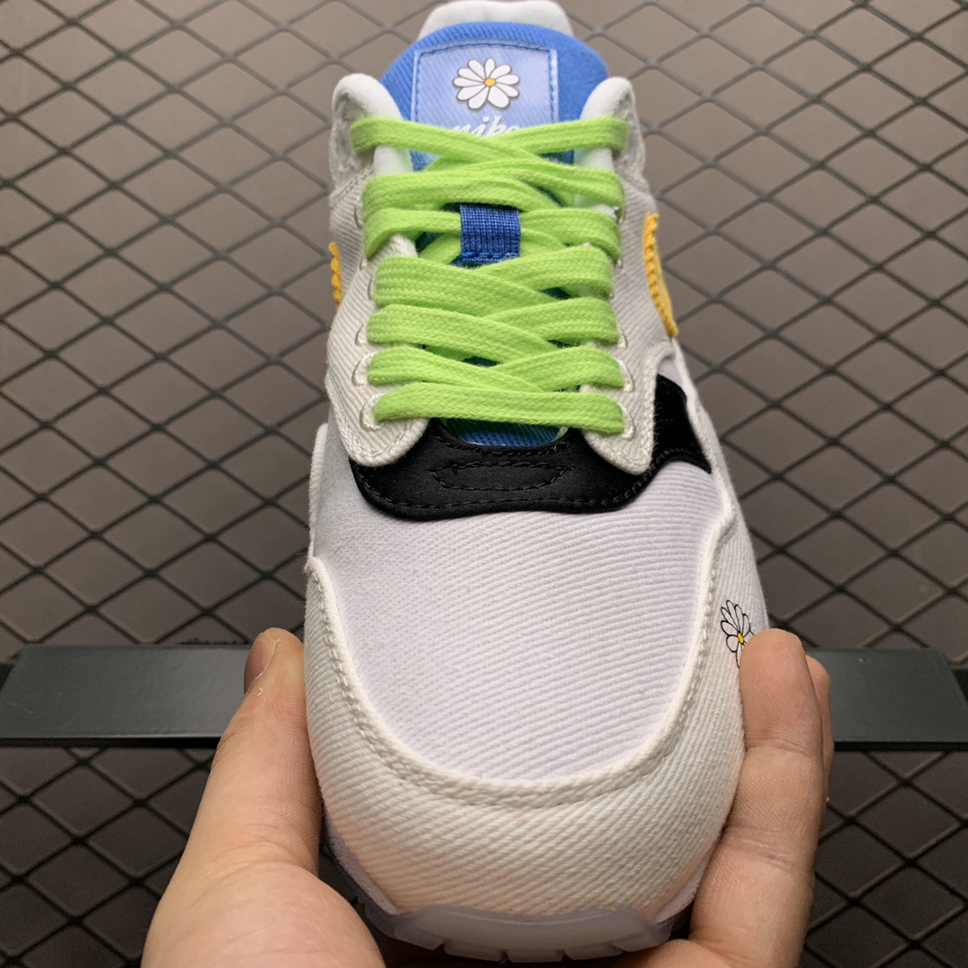 250 Nike Air Max 1 Daisy Pack 权志龙小雏菊 半掌气垫复古跑鞋 CW6031-100