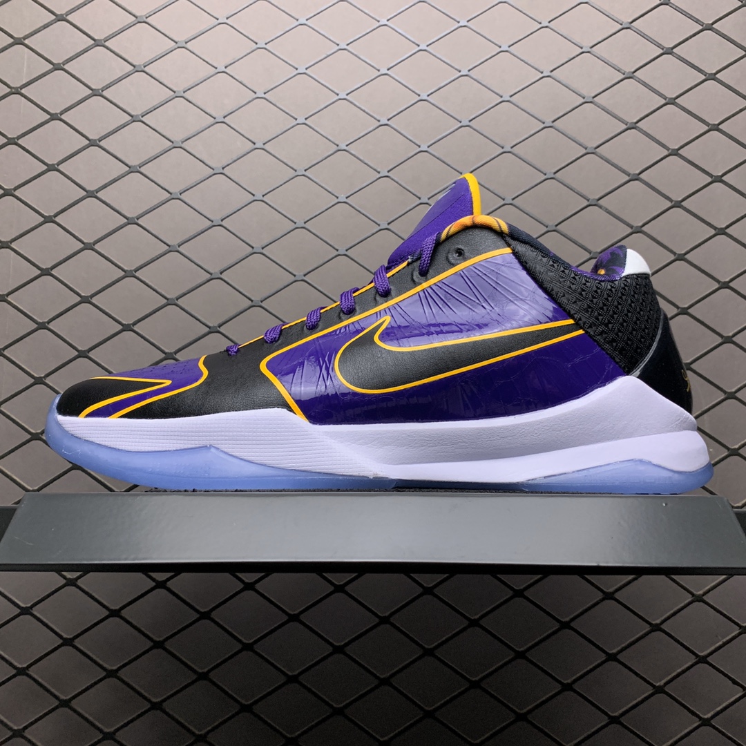 300 纯原版本 Nike Zoom KOBE 5 科比5代 男子实战篮球鞋 CD4991-500 湖人限定