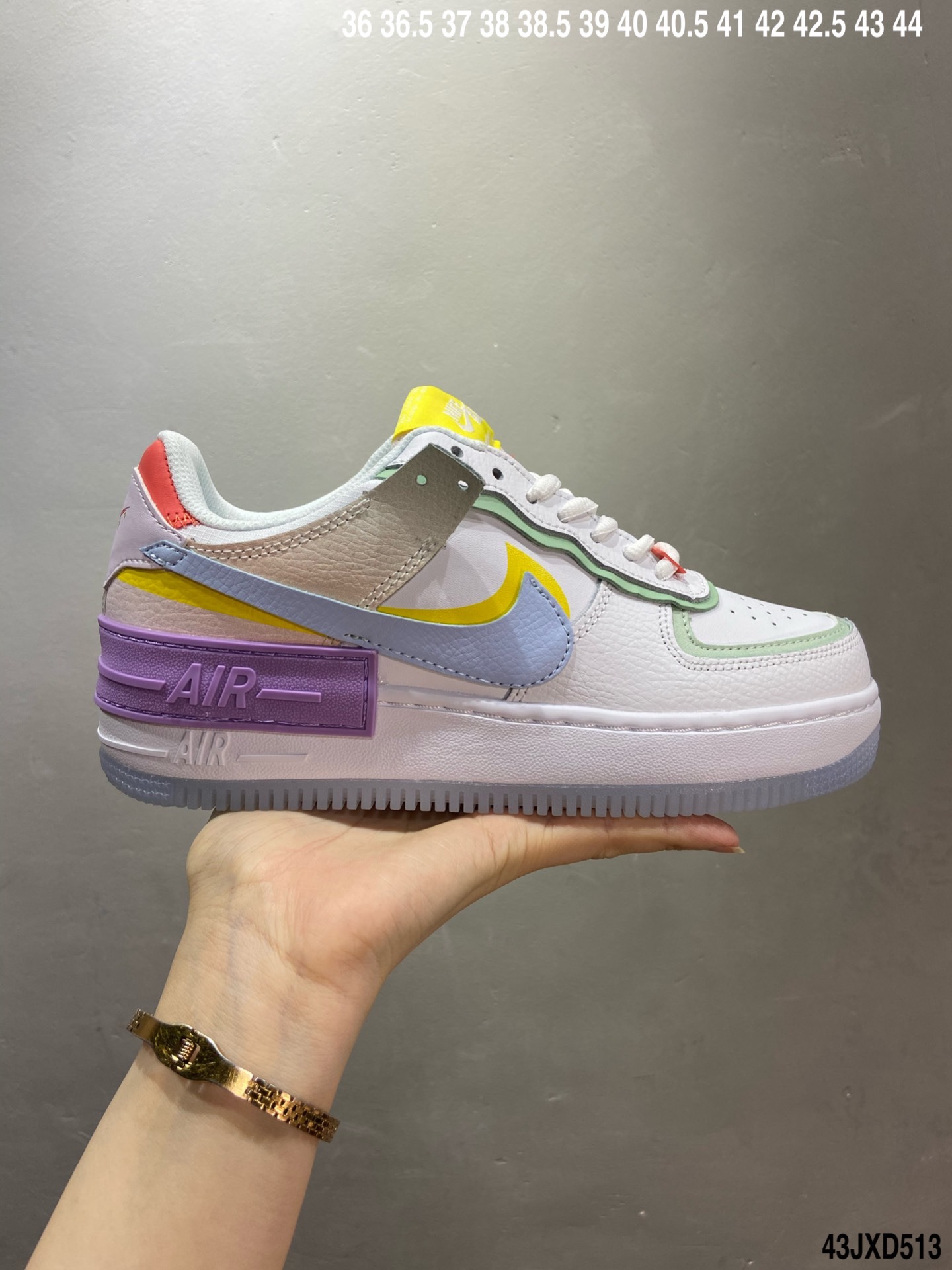 170 公司级 耐克Nike WMNS Air Force 1 Shadow 空军一号轻量增高低帮百搭板鞋