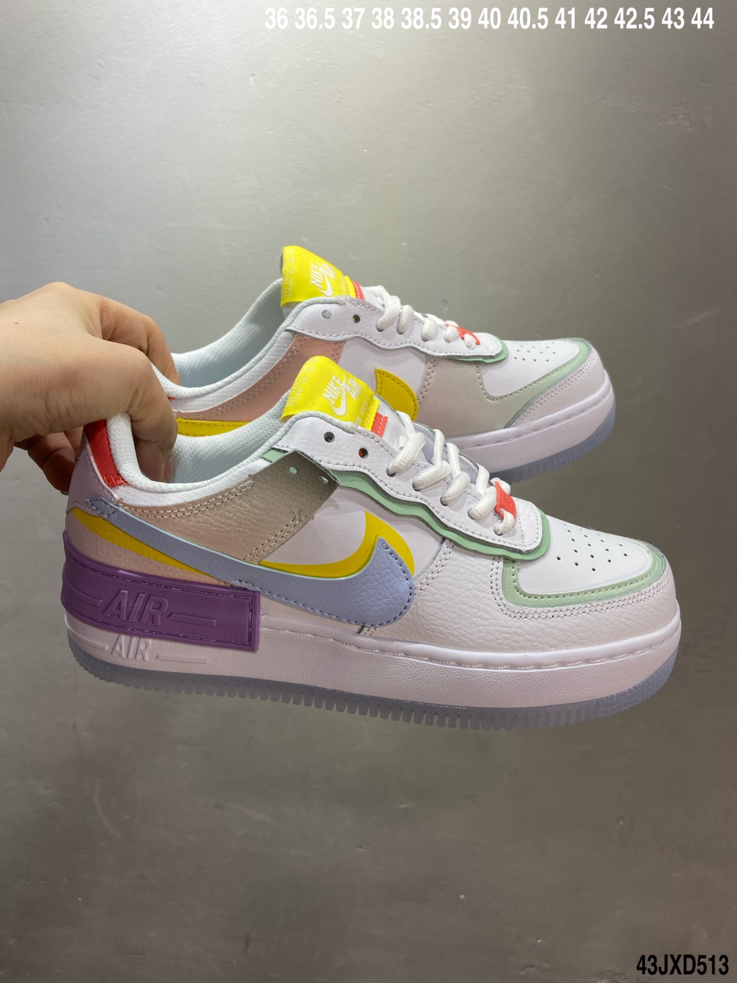 170 公司级 耐克Nike WMNS Air Force 1 Shadow 空军一号轻量增高低帮百搭板鞋