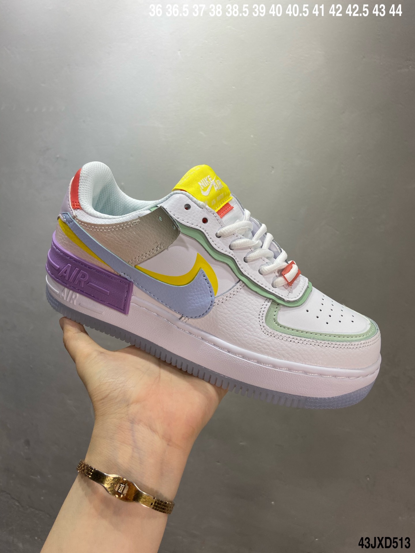 170 公司级 耐克Nike WMNS Air Force 1 Shadow 空军一号轻量增高低帮百搭板鞋