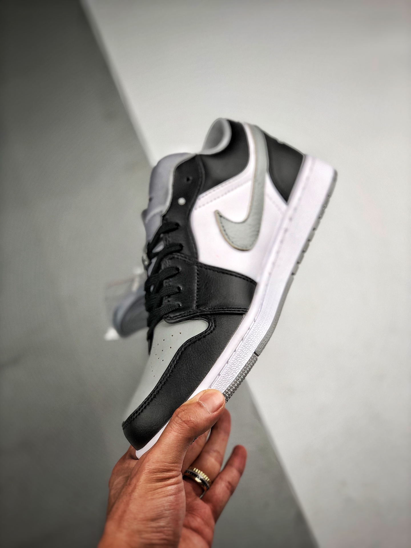 210 Air Jordan 1 Low 影子灰 原厂内置气垫魔块 原模大底  头层小牛皮