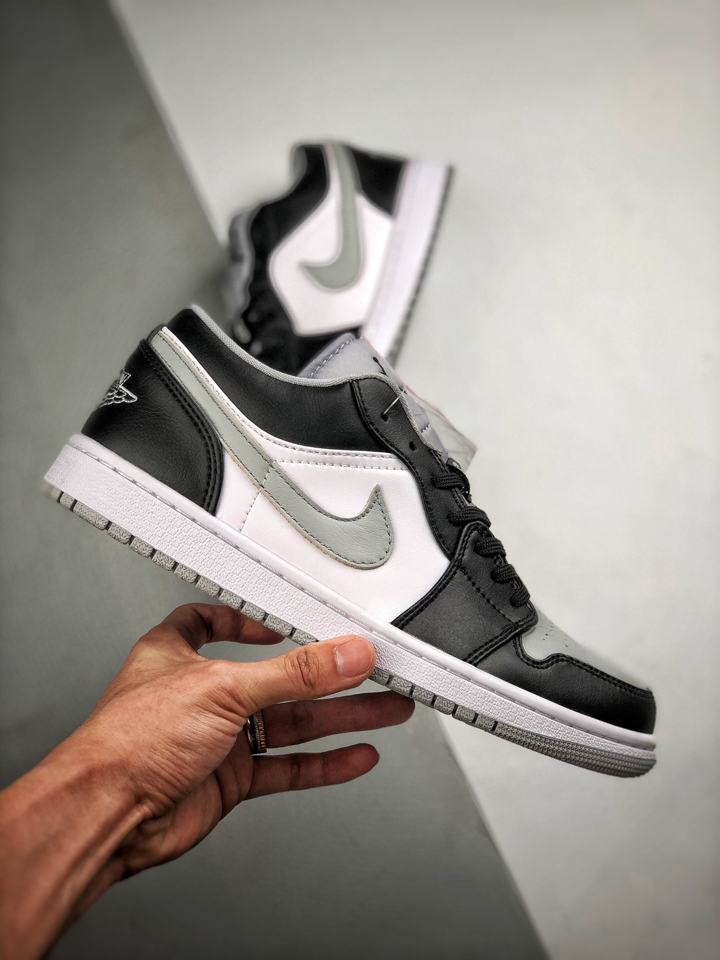 210 Air Jordan 1 Low 影子灰 原厂内置气垫魔块 原模大底  头层小牛皮