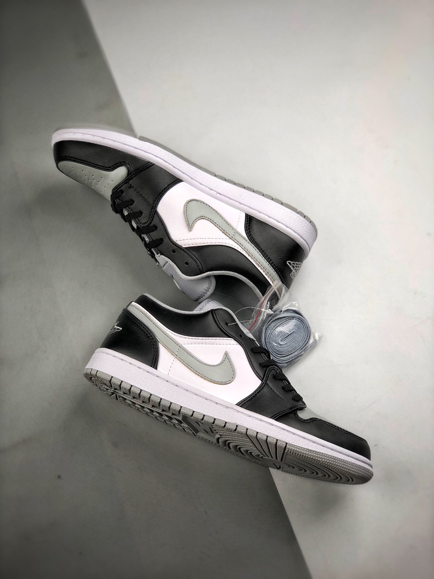 210 Air Jordan 1 Low 影子灰 原厂内置气垫魔块 原模大底  头层小牛皮