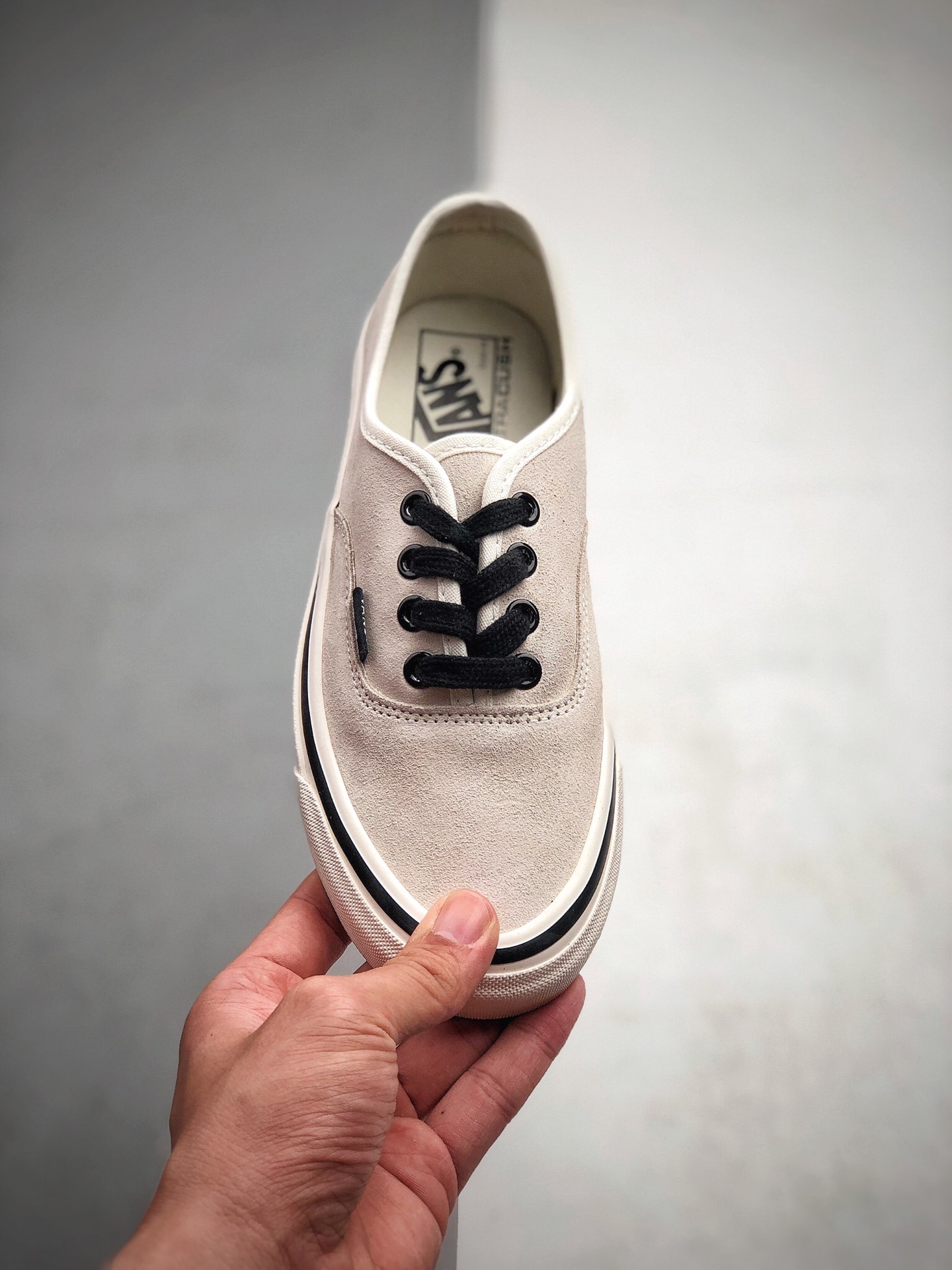 160  Vans Authentic 44 DX 万斯 牛奶白麂皮 黑白 低帮硫化帆布鞋板鞋 .5 39 40 40.5 41 42 42.5 43 44