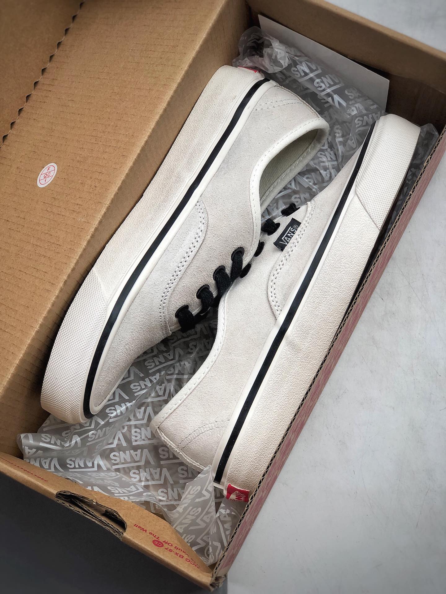 160  Vans Authentic 44 DX 万斯 牛奶白麂皮 黑白 低帮硫化帆布鞋板鞋 .5 39 40 40.5 41 42 42.5 43 44