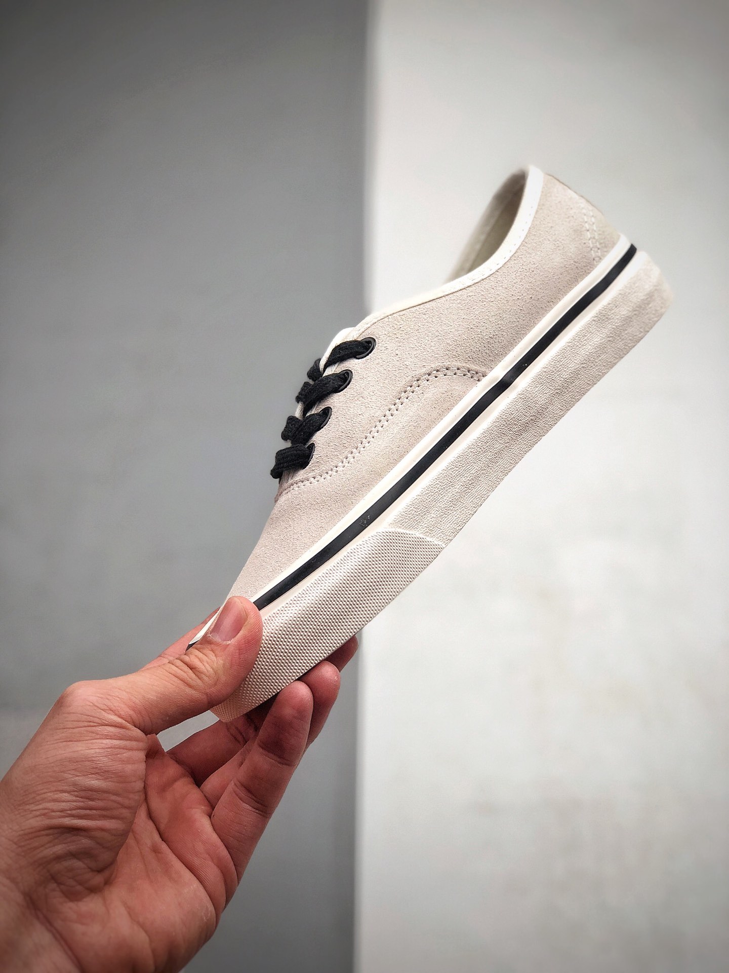 160  Vans Authentic 44 DX 万斯 牛奶白麂皮 黑白 低帮硫化帆布鞋板鞋 .5 39 40 40.5 41 42 42.5 43 44