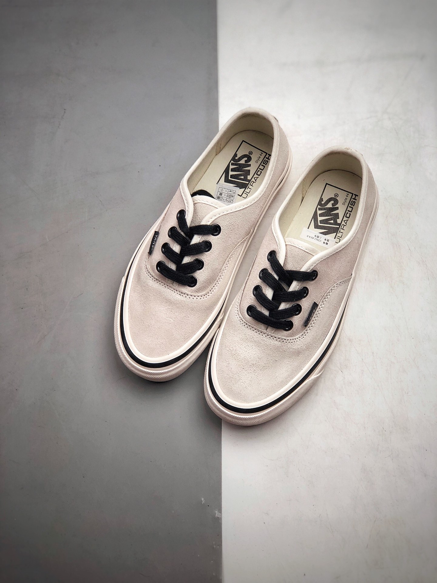 160  Vans Authentic 44 DX 万斯 牛奶白麂皮 黑白 低帮硫化帆布鞋板鞋 .5 39 40 40.5 41 42 42.5 43 44
