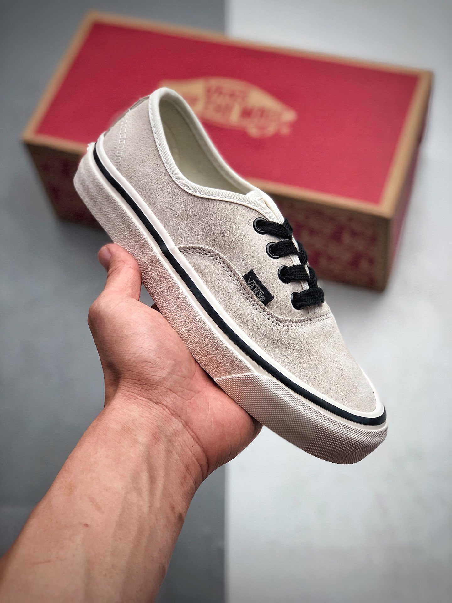 160  Vans Authentic 44 DX 万斯 牛奶白麂皮 黑白 低帮硫化帆布鞋板鞋 .5 39 40 40.5 41 42 42.5 43 44