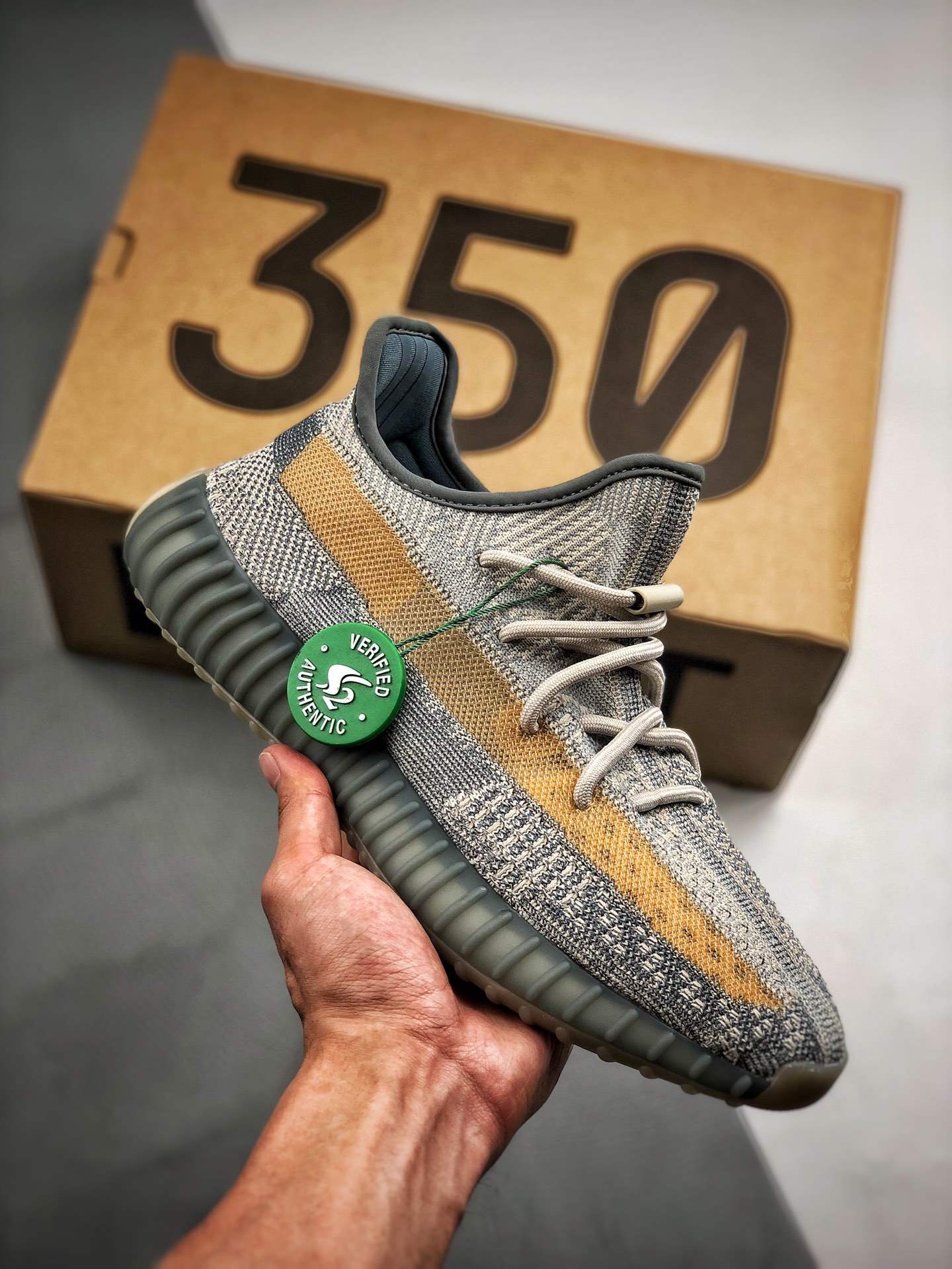 480 S2渠道特供 独家纯原过验版  Yeezy 350V2 ”Israfil” 灰蓝