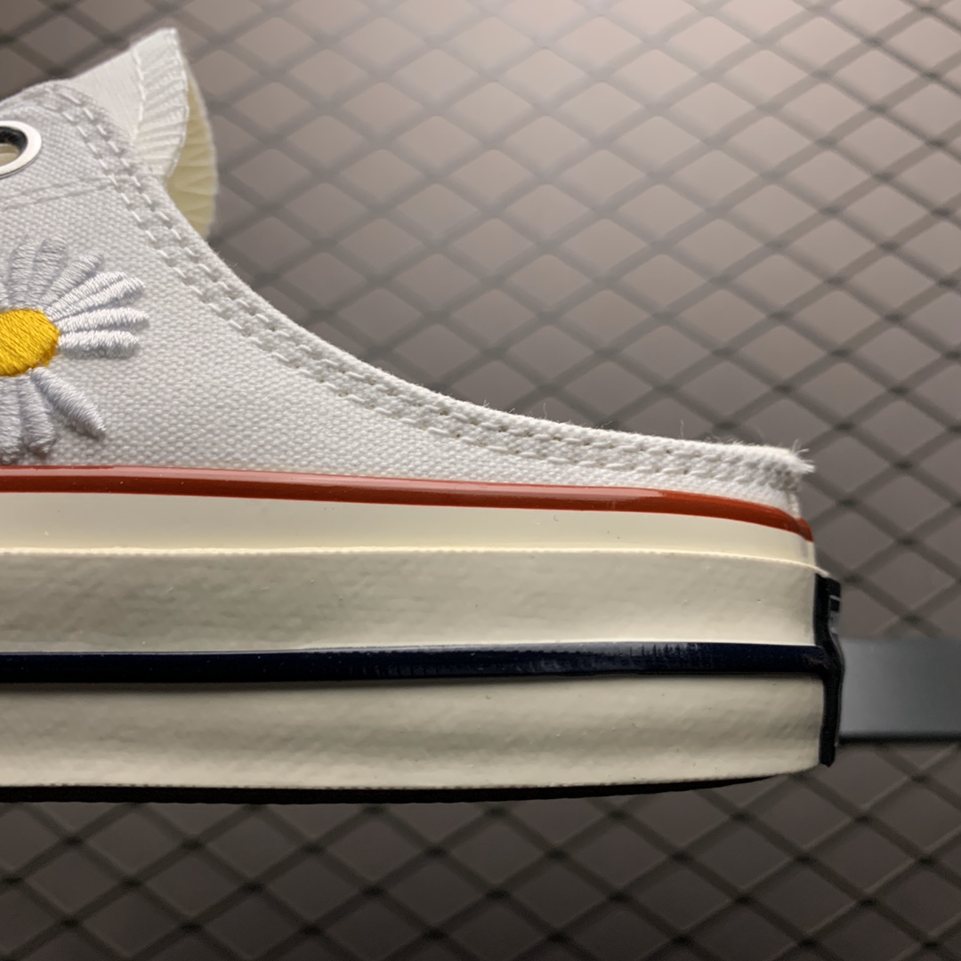 150 Converse 匡威 1970s 小雏菊元素 低帮系带休闲半拖拖鞋