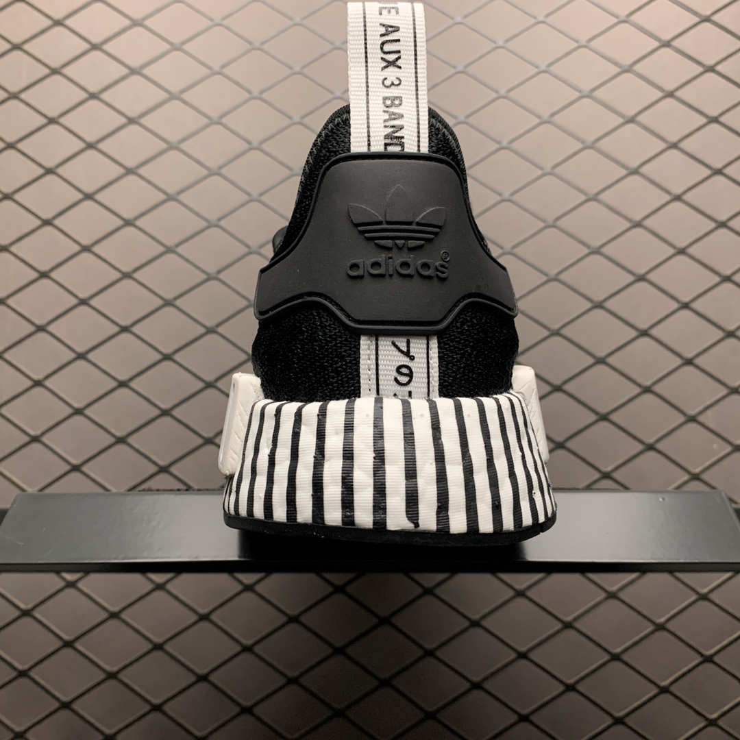 210 Adidas 阿迪达斯 NMD Boost 爆米花超弹中底 FV3649 针织网面休闲跑步鞋