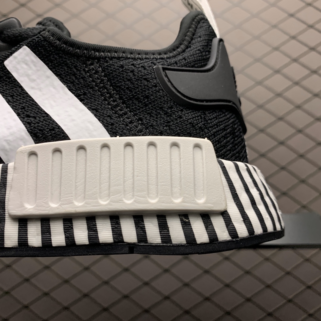 210 Adidas 阿迪达斯 NMD Boost 爆米花超弹中底 FV3649 针织网面休闲跑步鞋