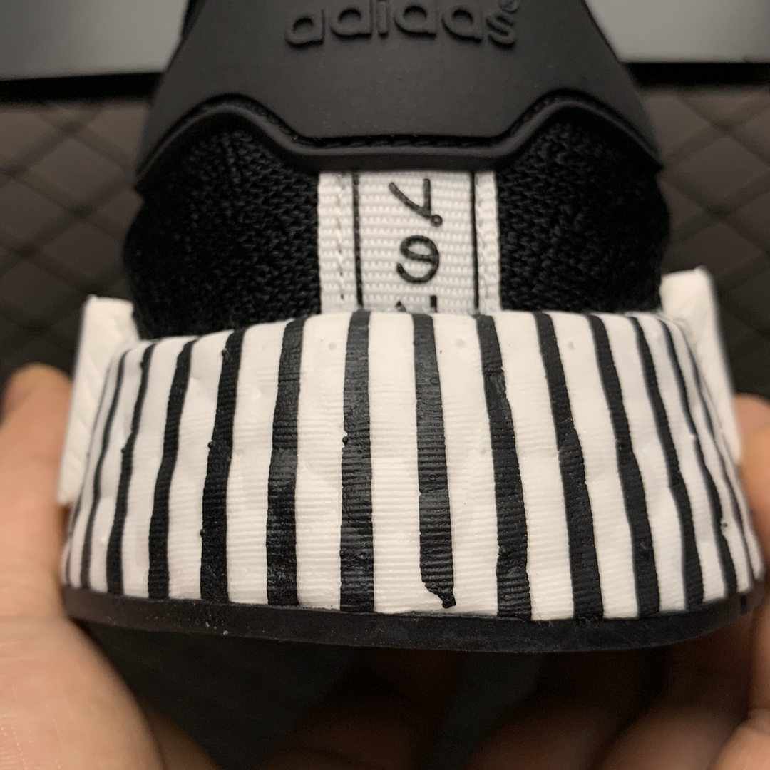 210 Adidas 阿迪达斯 NMD Boost 爆米花超弹中底 FV3649 针织网面休闲跑步鞋