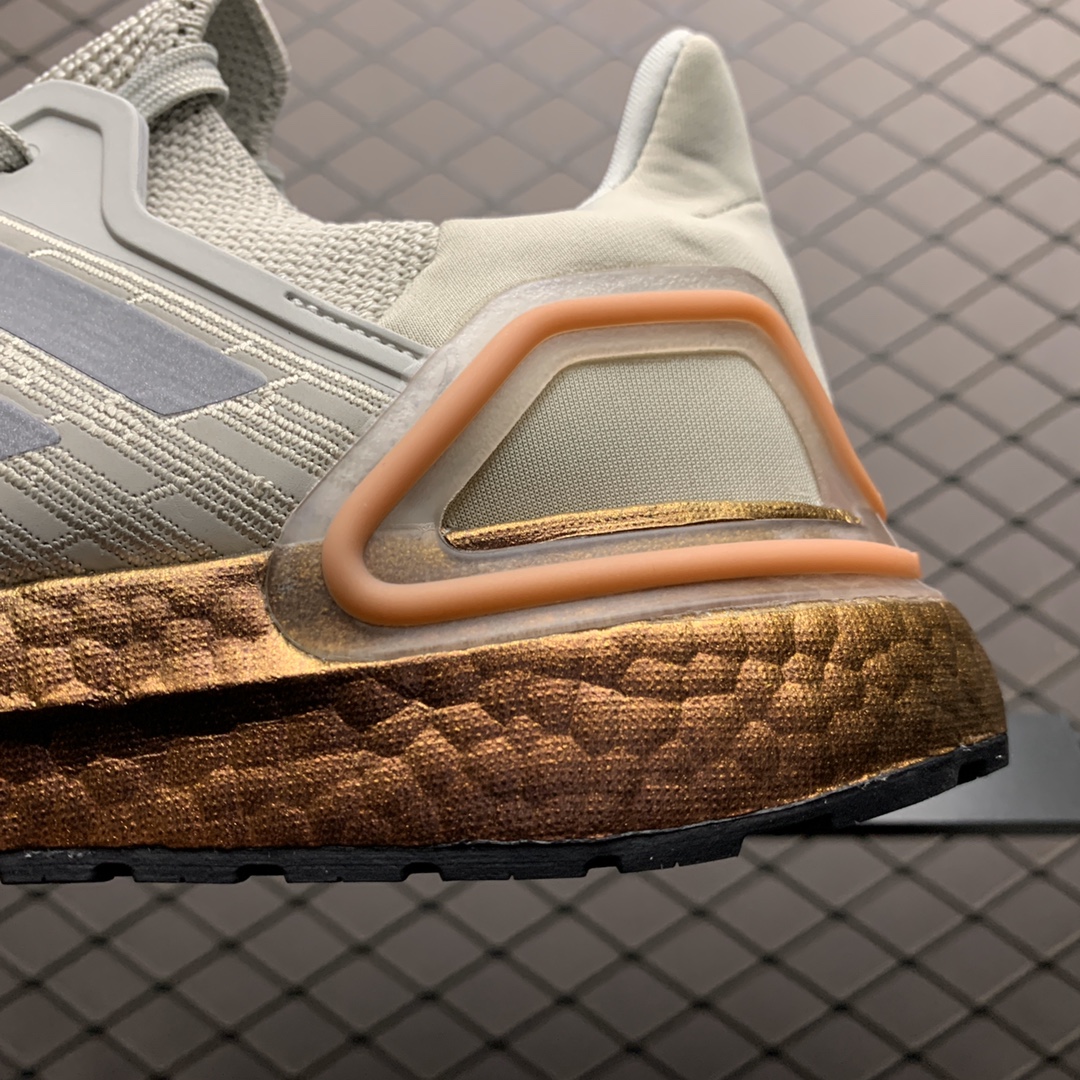 190 Adidas 阿迪达斯 Ultra Boost 20 超弹力爆米花中底休闲跑步鞋 FV4389 超弹力缓震BOOST中底