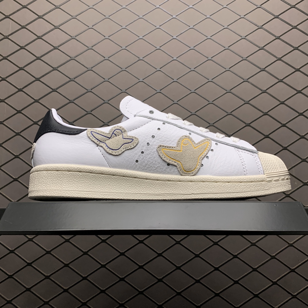 210 Gonz x Adidas 阿迪达斯 Superstar ADV 贝壳头联名款休闲运动板鞋 FW8029
