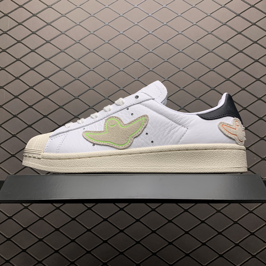 210 Gonz x Adidas 阿迪达斯 Superstar ADV 贝壳头联名款休闲运动板鞋 FW8029
