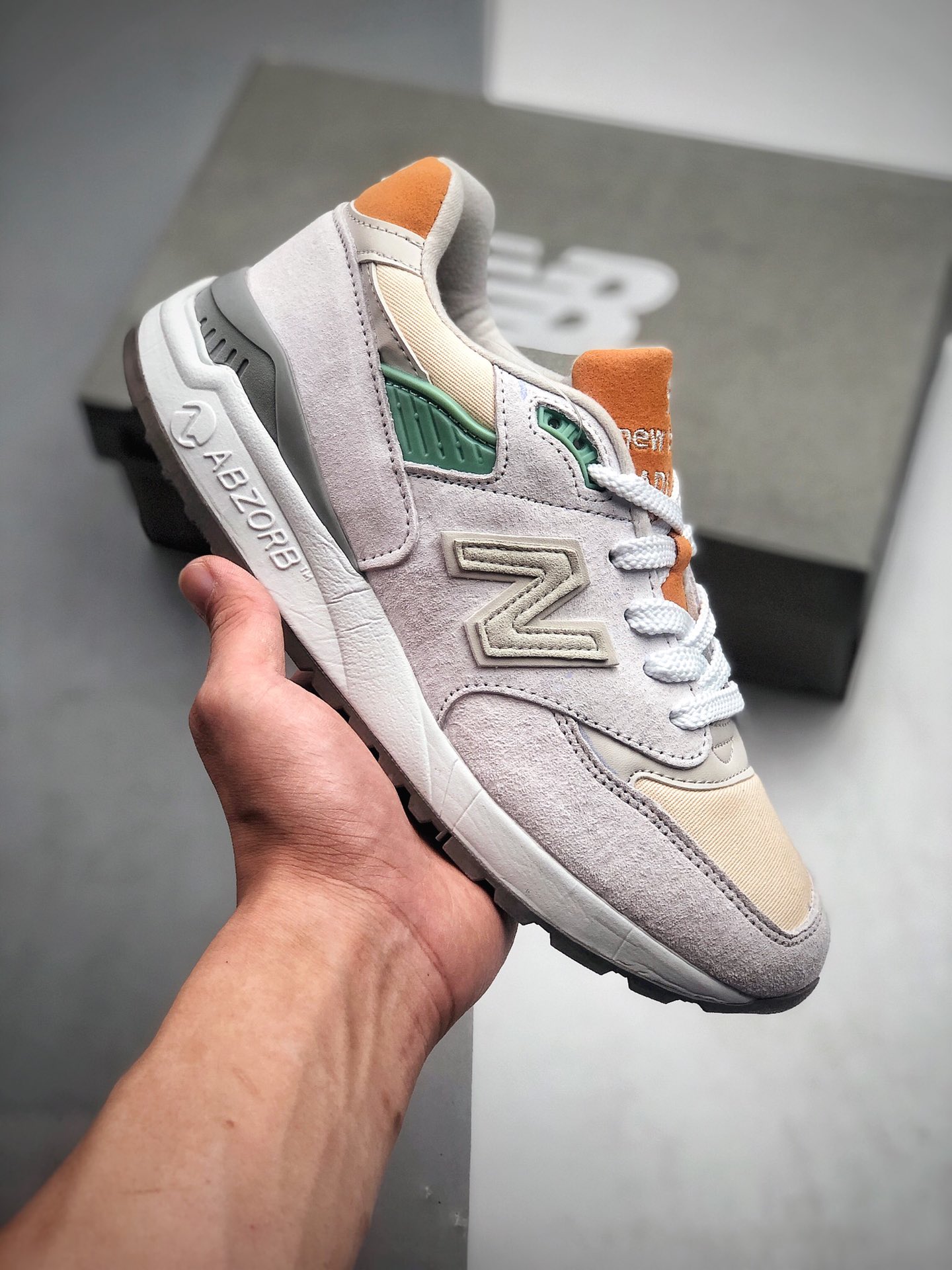 210 新百伦New Balance 998 慢跑之王荣耀回归New Balance 新百伦 美产 M998AWG 复古休闲慢跑鞋