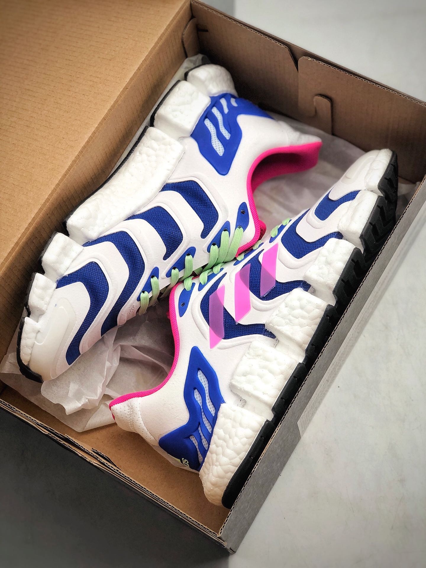 210 Adidas 阿迪达斯 Climacool 清风 爆米花大底系列轻跑鞋  货号：FX7847