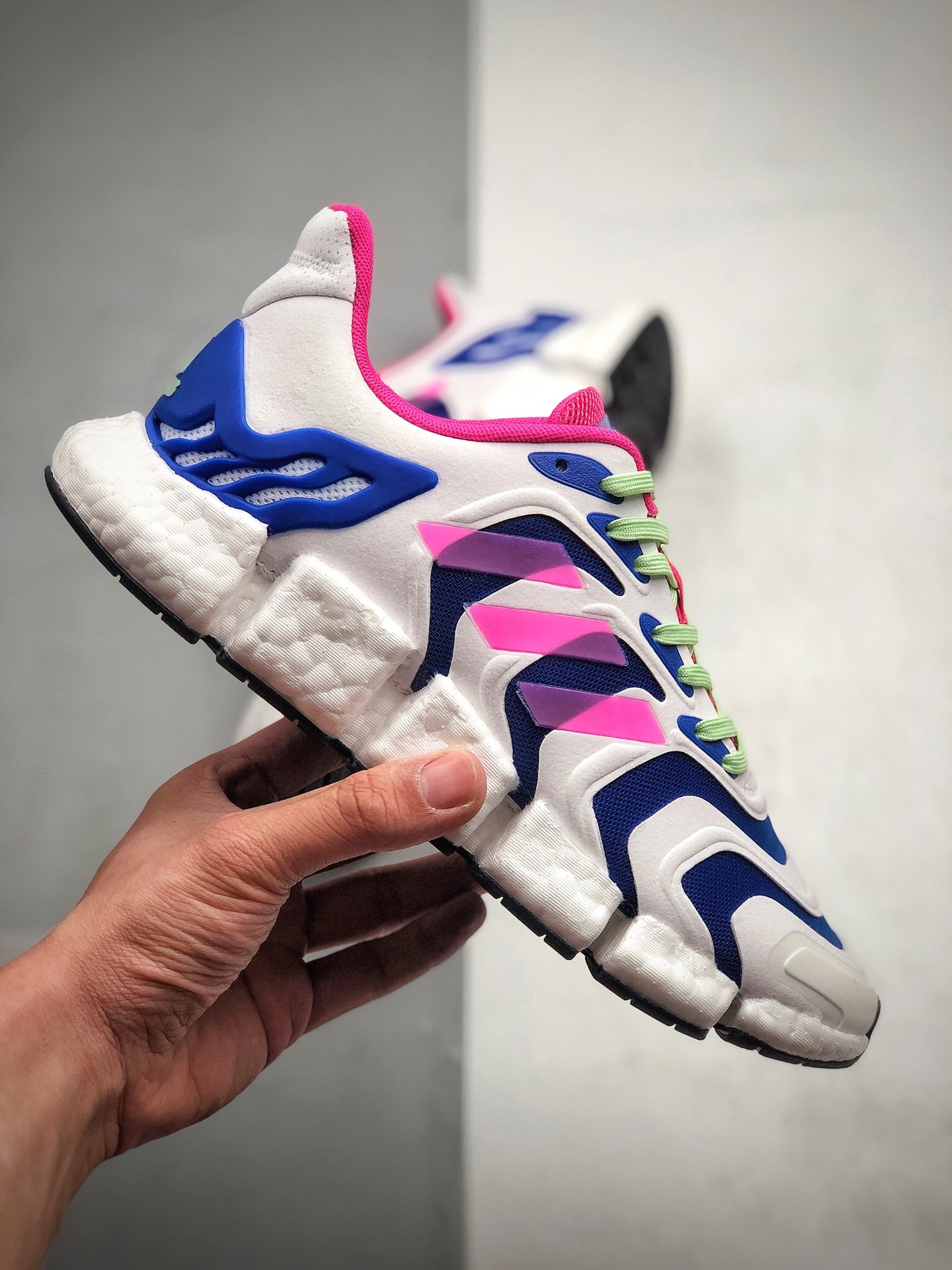 210 Adidas 阿迪达斯 Climacool 清风 爆米花大底系列轻跑鞋  货号：FX7847