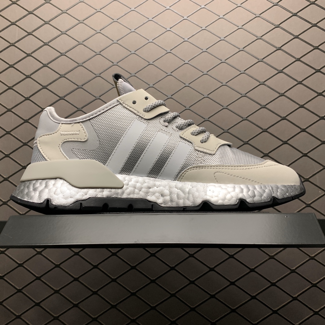 210 Adidas 阿迪达斯 Nite Jogger Boost 夜行者真爆大底复古跑鞋 FV4280