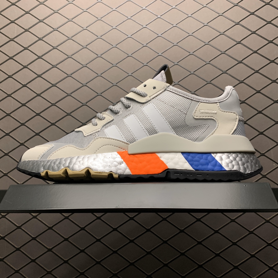 210 Adidas 阿迪达斯 Nite Jogger Boost 夜行者真爆大底复古跑鞋 FV4280