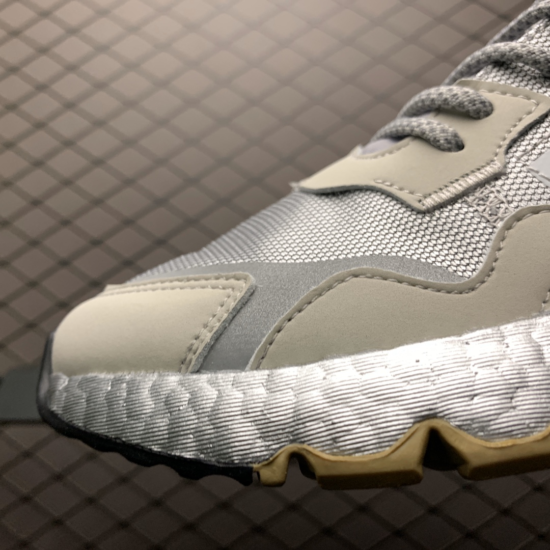 210 Adidas 阿迪达斯 Nite Jogger Boost 夜行者真爆大底复古跑鞋 FV4280