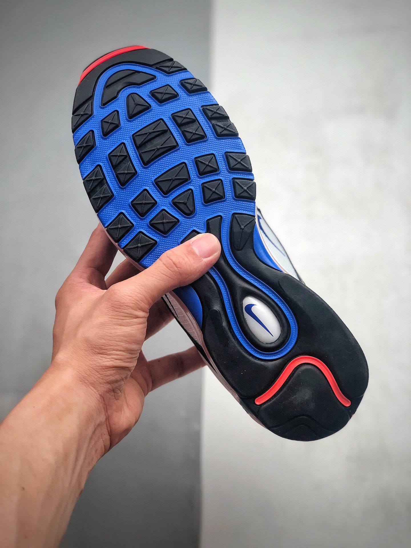 250 公司级 耐克/Nike Air Max 97黑白绿3M  耐克97子弹气头潘气垫 货号：921522-105