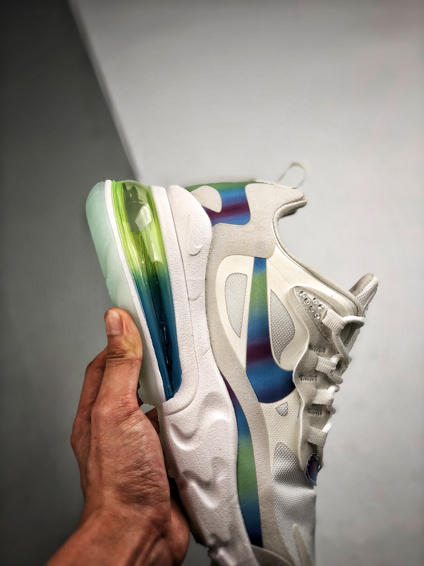 190 Air Max 270 React 渐变蓝 瑞亚赛车系列 19SS