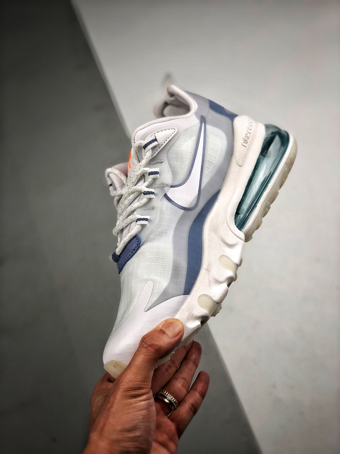 190 Air Max 270 React 灰蓝瑞亚赛车系列 19SS全新混合版本