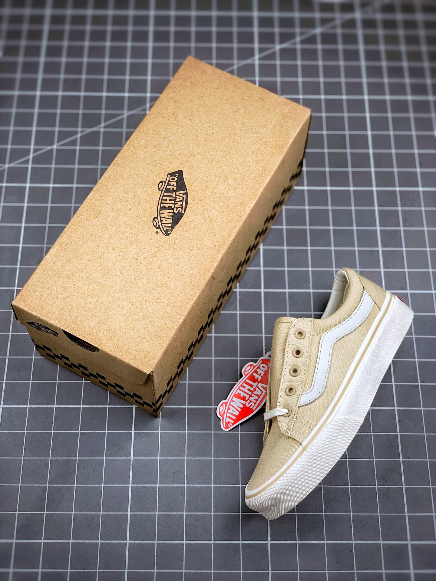 150 温柔风人气款 春夏必入 Vans Old Skool 日版限定款 奶茶/香芋紫低帮硫化板鞋