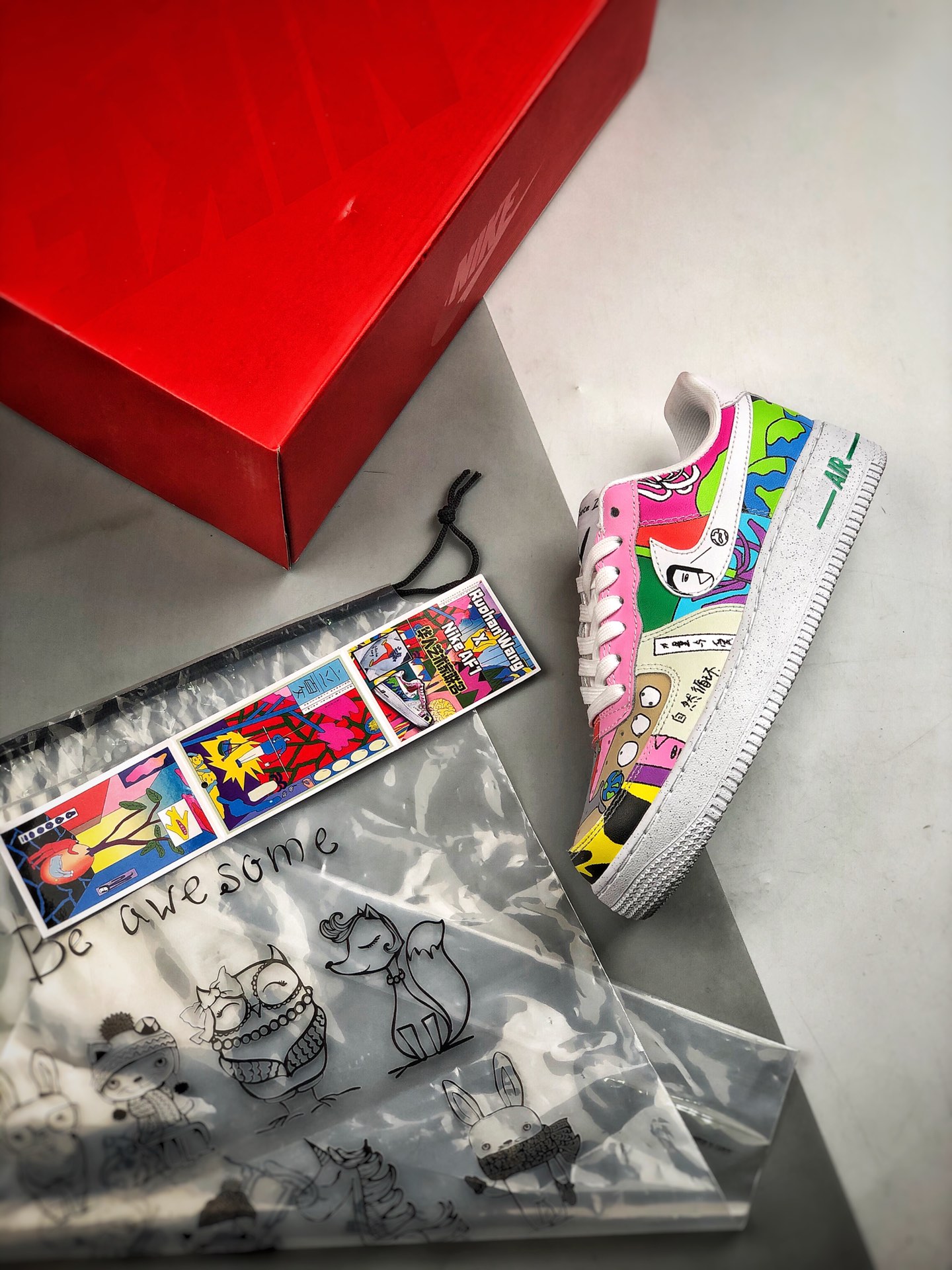 250 Ruohan Wang x Air Force 1 华人艺术家联名 插画师 CZ3990-900