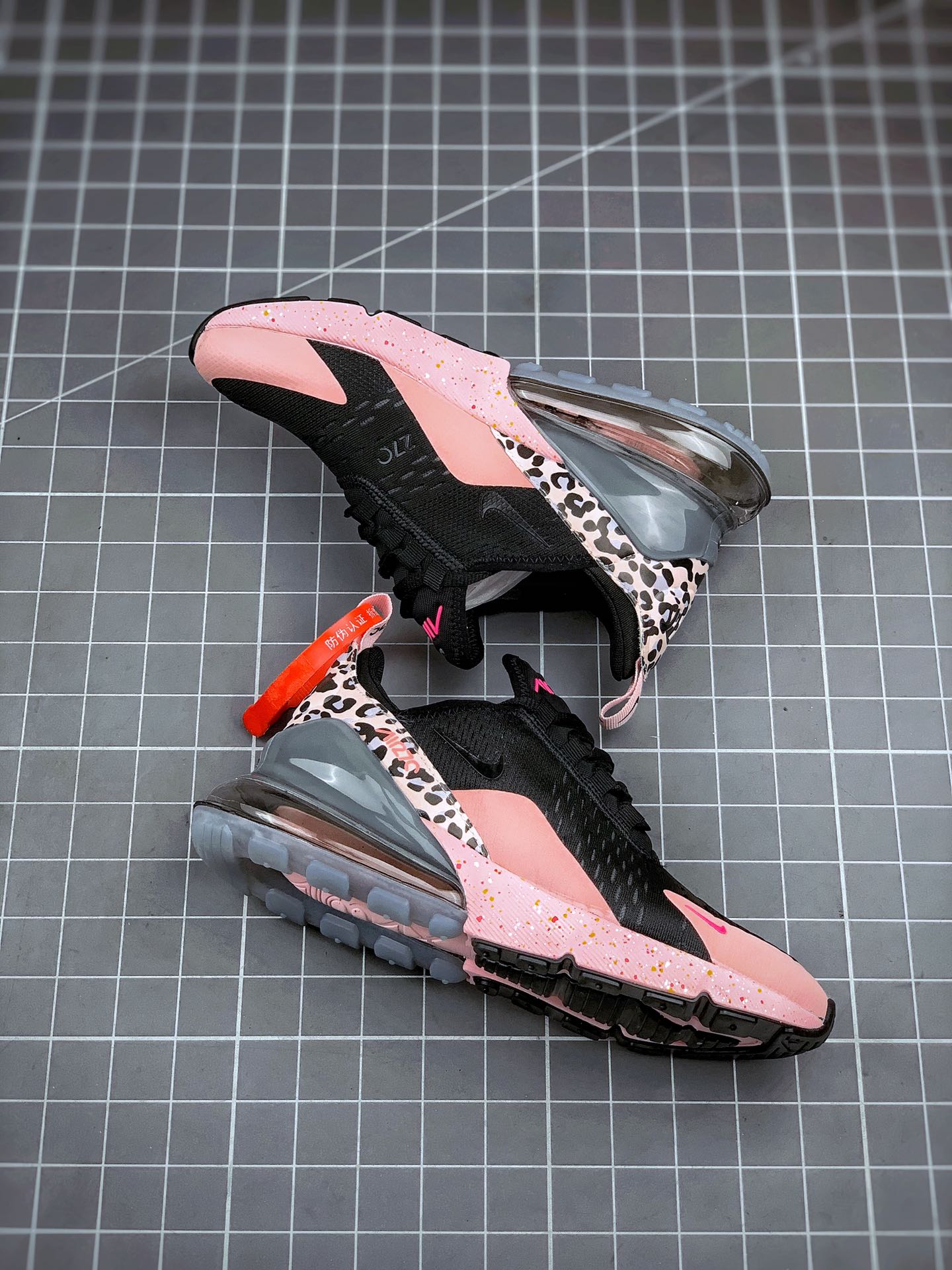 200 Air Max 270 黑粉豹纹 官网强力操作主推  货号：AH8050-008